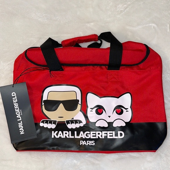 (1601) You know it will be a collector's item soon! KARL LAGERFELD Duffle Bag - Picture 1 of 4